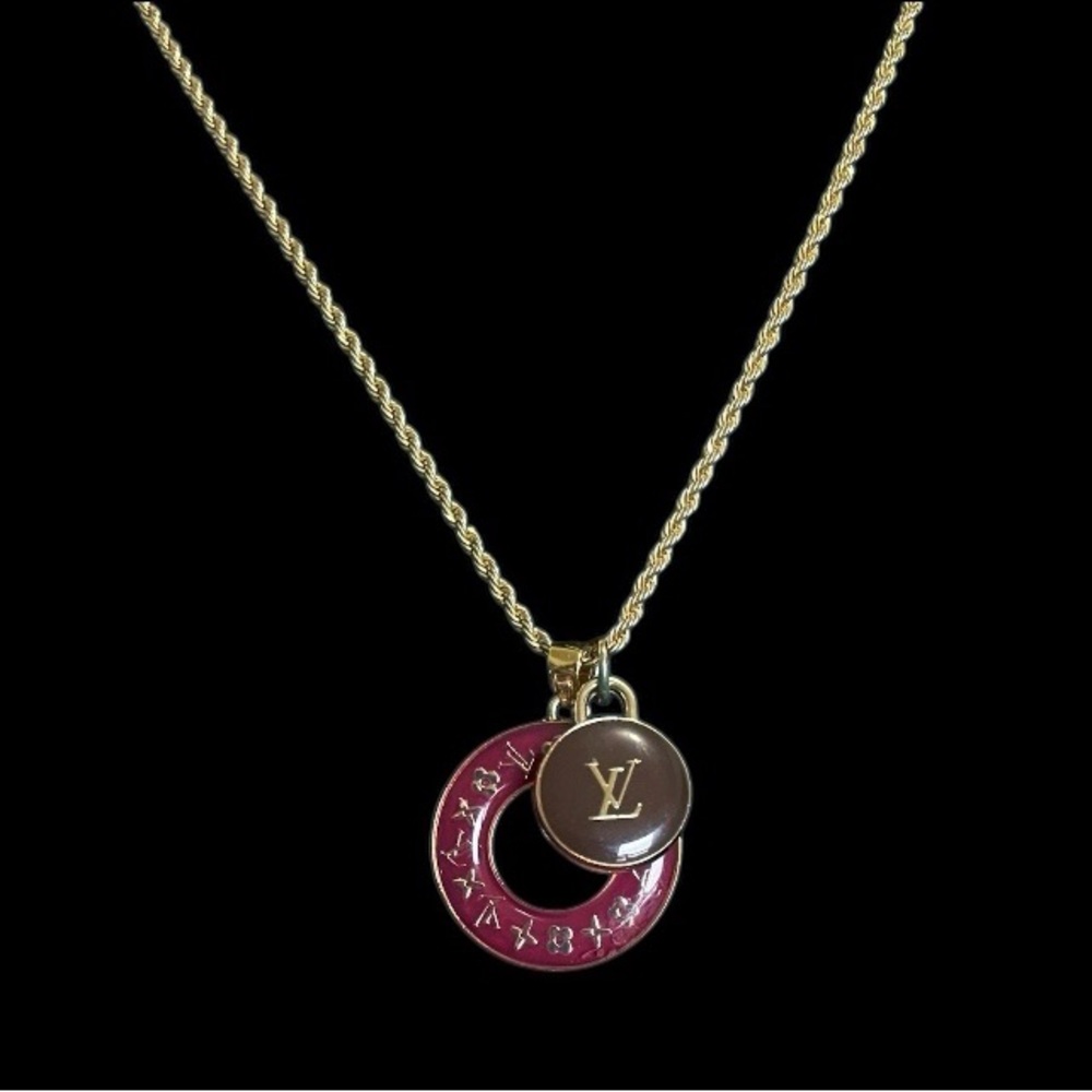 Authentic Louis Vuitton Two Charm Necklace